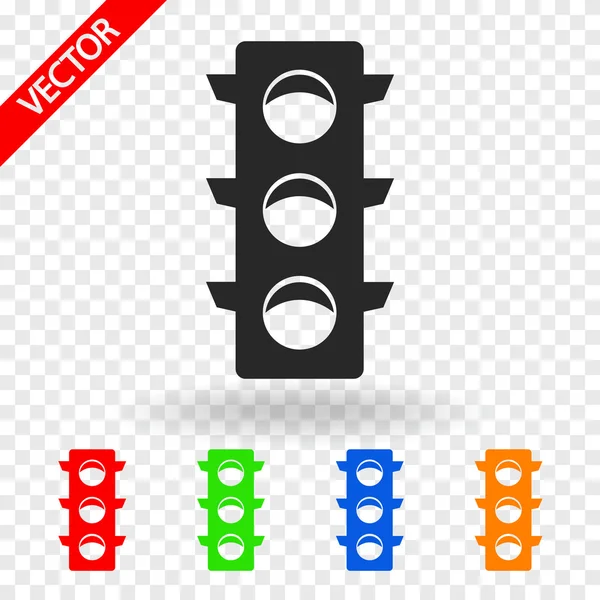 Traffic lights icon set — Stock Vector