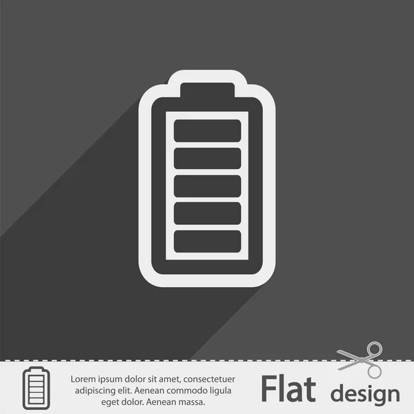 Icône de charge de batterie — Image vectorielle