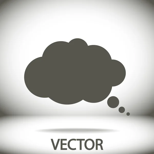 Komiska tal bubblor ikonen — Stock vektor