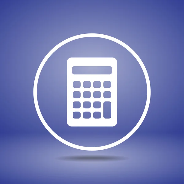 Calculator icon Flat design — Stock Vector