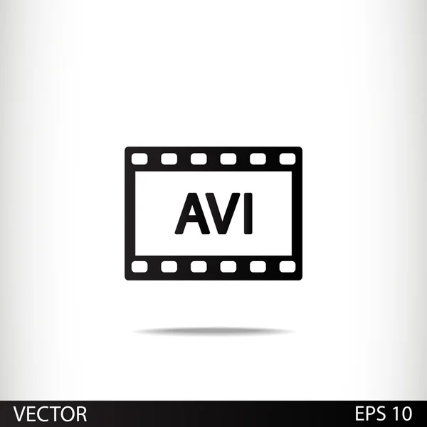 AVI Video icon design — Stock Vector