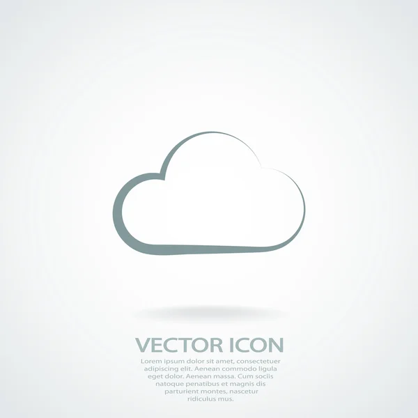 Icono de nube — Archivo Imágenes Vectoriales