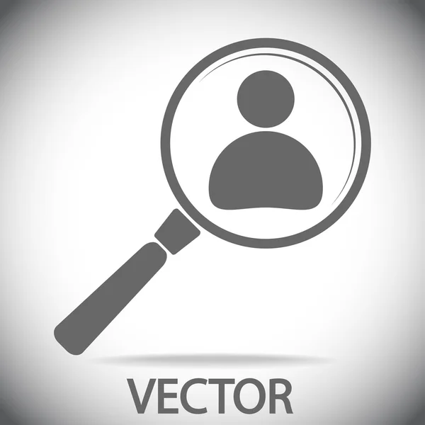 Ikonen Sök anställd — Stock vektor