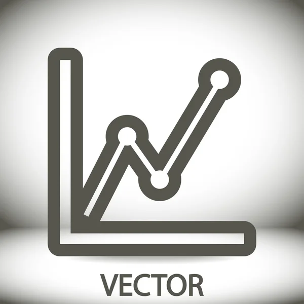 Infografía, icono del gráfico — Vector de stock