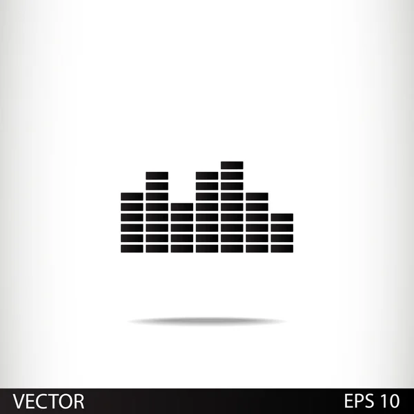 Soundwave music icon — Stock Vector
