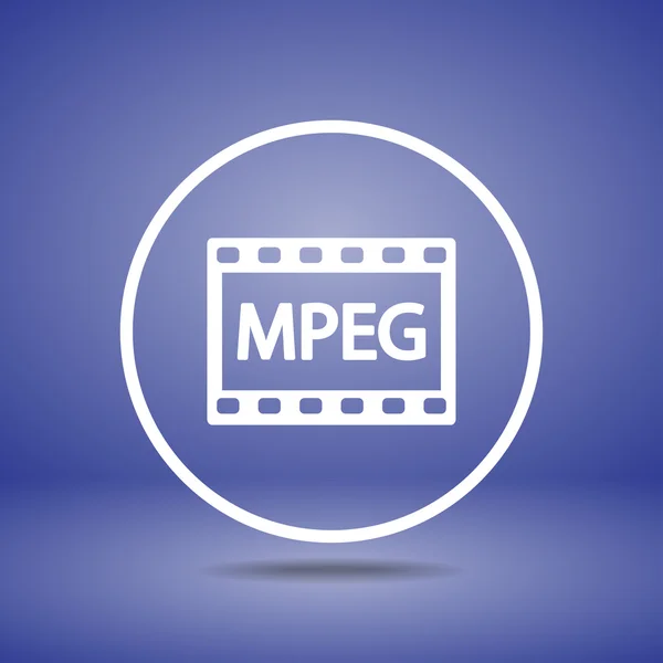 Ikona videa MPEG — Stockový vektor