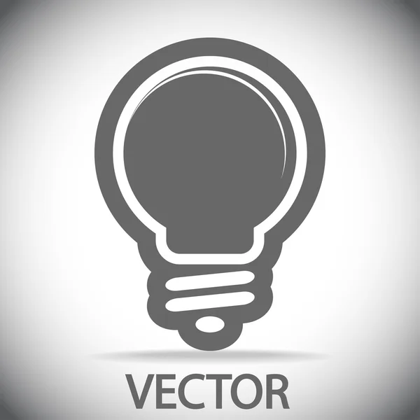 Icono de bombilla — Vector de stock