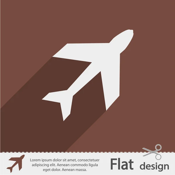 Icono del avión — Vector de stock