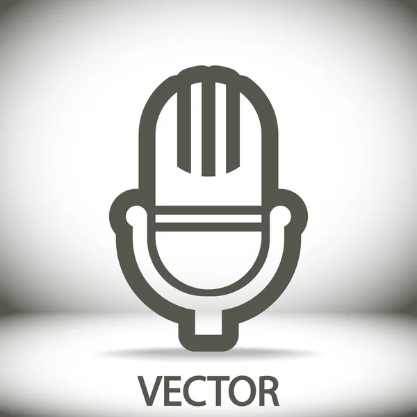 Microphone icon design — Stock Vector