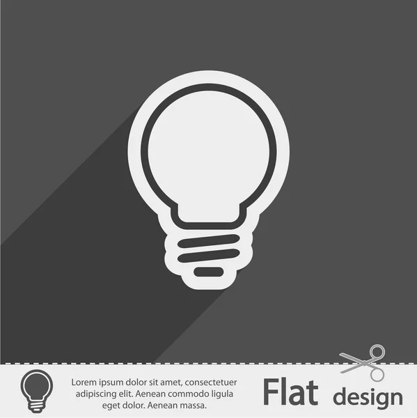 Icône ampoule — Image vectorielle
