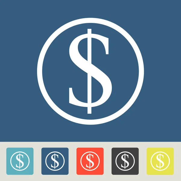 Icône argent design — Image vectorielle