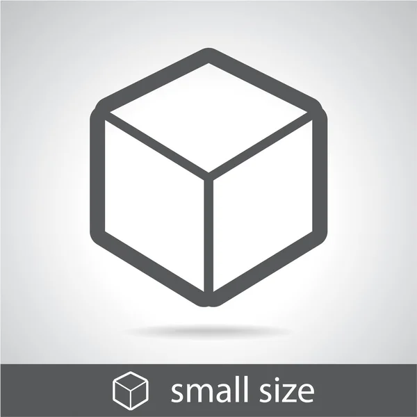 Icono de diseño del logotipo del cubo 3d — Vector de stock