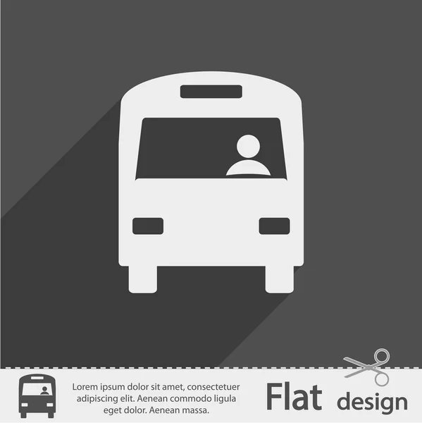 Icono de autobús — Vector de stock