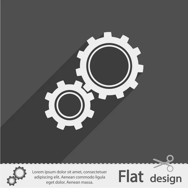 Gears icon — Stock Vector