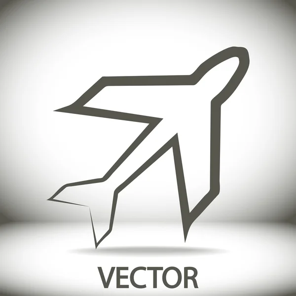 Airplane symbol — Stock Vector