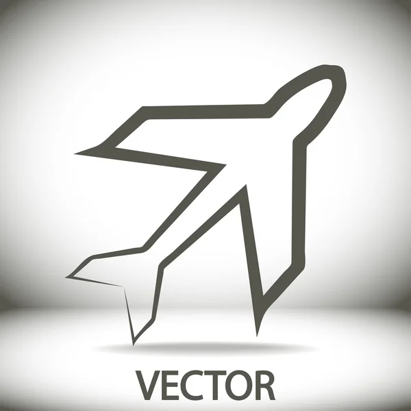 Símbolo del avión — Vector de stock