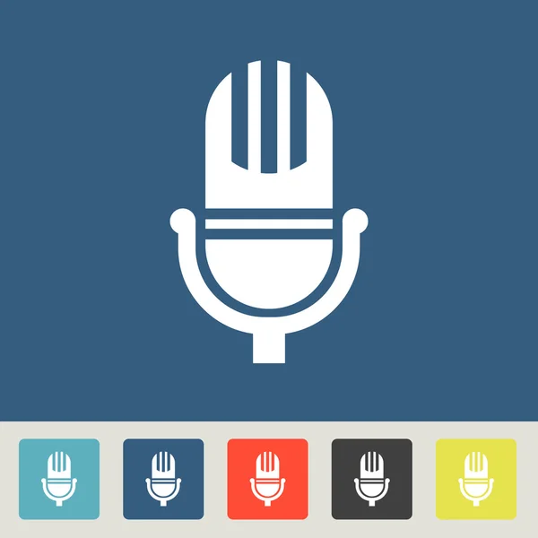 Desain ikon mikrofon - Stok Vektor