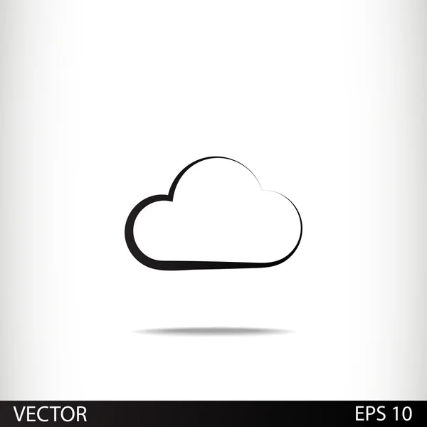 クラウドアイコン — ストックベクタ