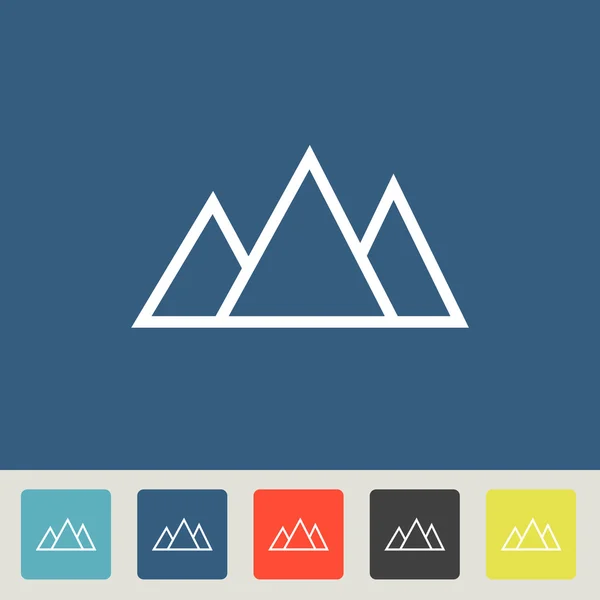 Дизайн иконок гор — стоковый вектор