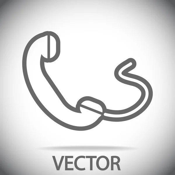 Telefone, ícone plano — Vetor de Stock