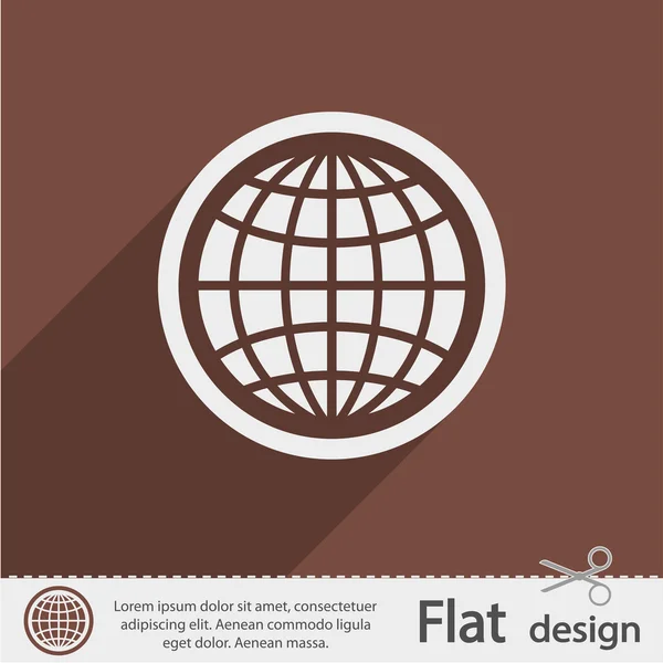 Illustration icône Globe — Image vectorielle