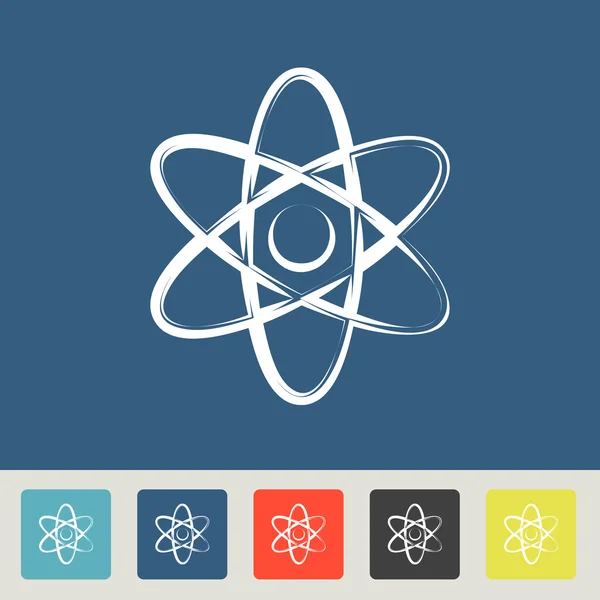 ไอคอนโมเดลวิทยาศาสตร์ฟิสิกส์อักษร — ภาพเวกเตอร์สต็อก