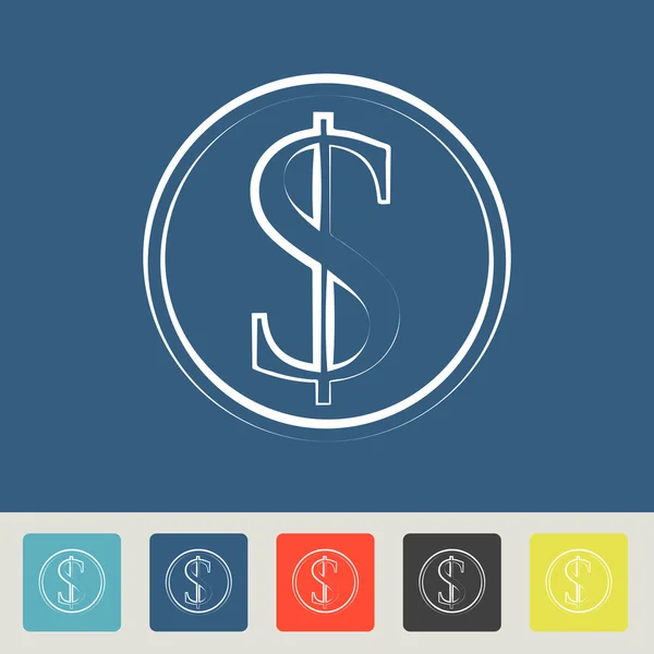 Money icon design — Stock Vector