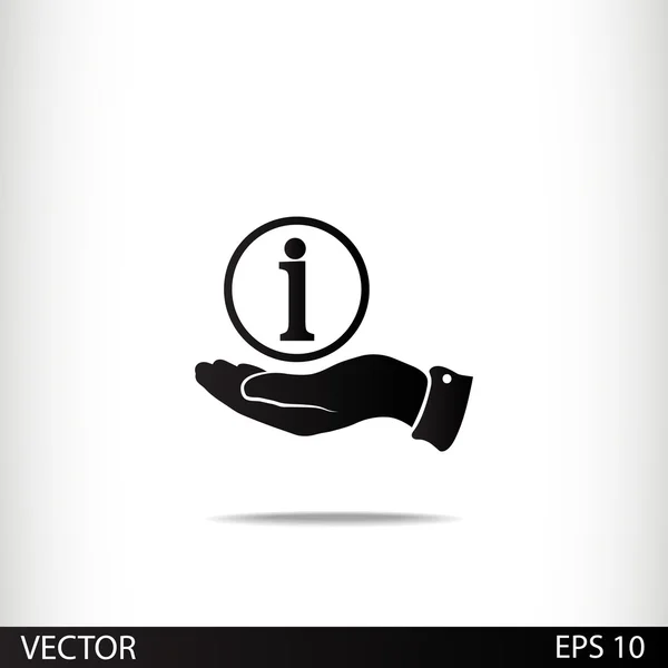 Signo de información icono — Vector de stock