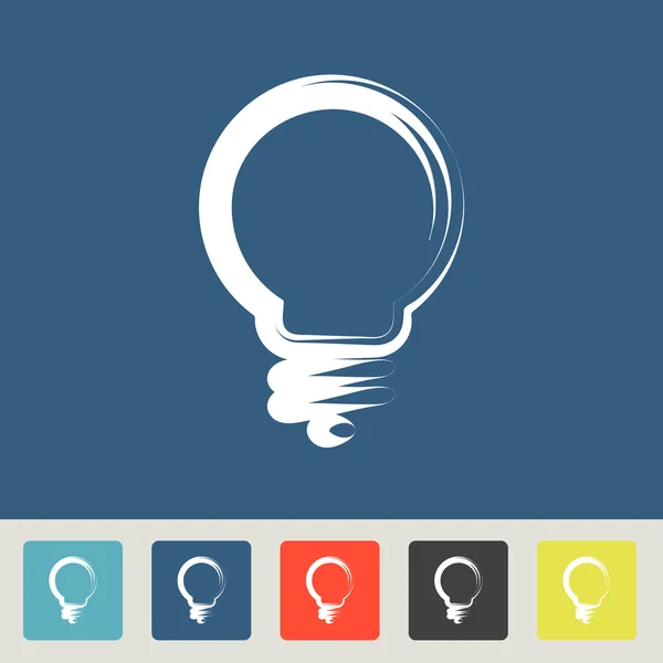 Light bulb icon — Stock Vector