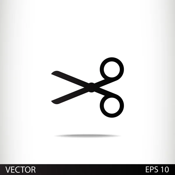 Schaar Plat pictogram — Stockvector