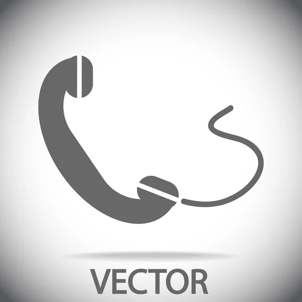 Telefone, ícone plano — Vetor de Stock