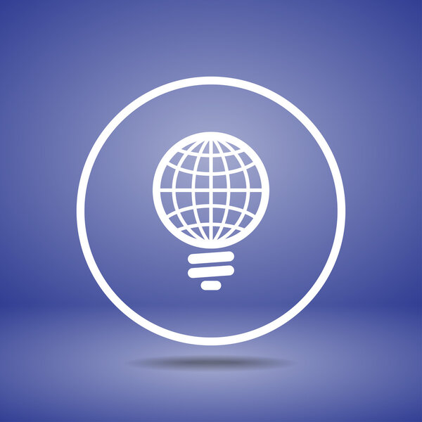 Значок глобальной лампочки
