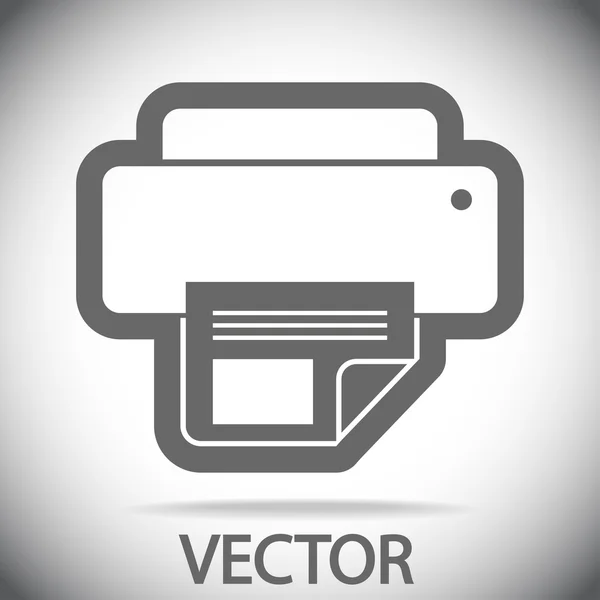 Printer icon design — Stock Vector