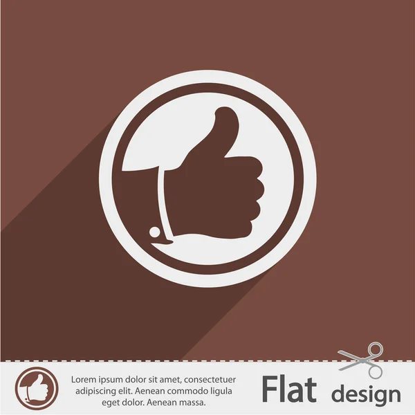 Thumbs up icon — Stock Vector