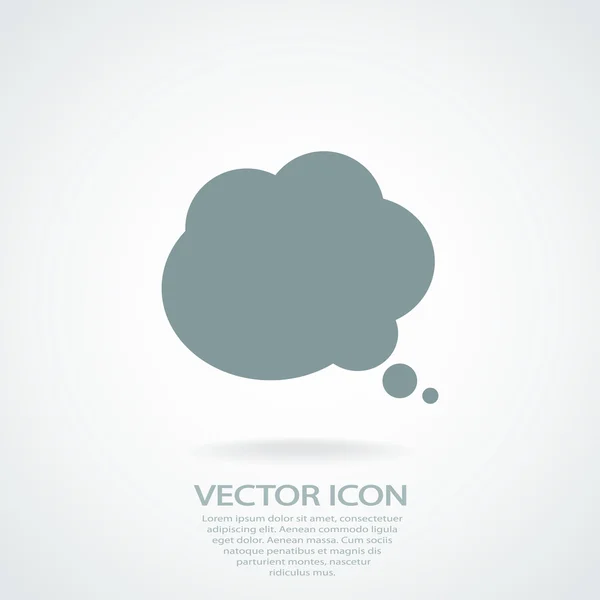 Komické bubliny ikona — Stockový vektor