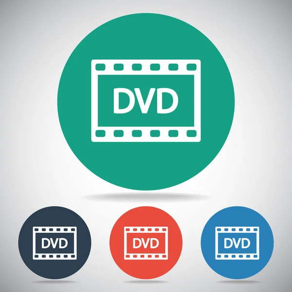 DVD video icon — Stock Vector
