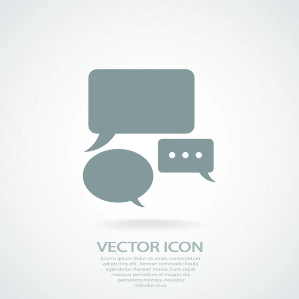 Comic speech bubbles icon — Stock Vector