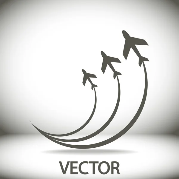 Flygplan symbol — Stock vektor