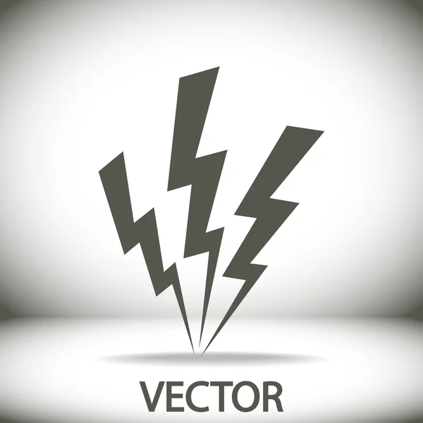 Lightning-ikonen — Stock vektor