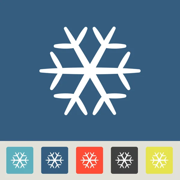 Conjunto de iconos de copo de nieve — Vector de stock