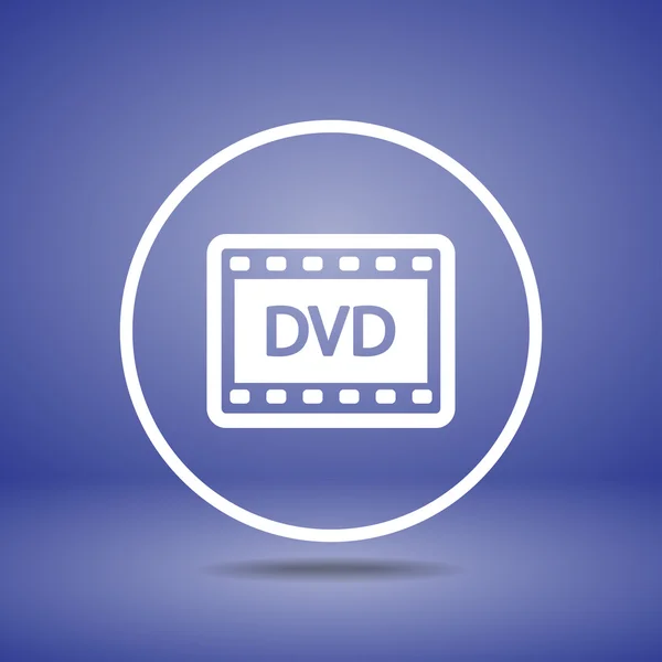 Ícone de vídeo DVD — Vetor de Stock