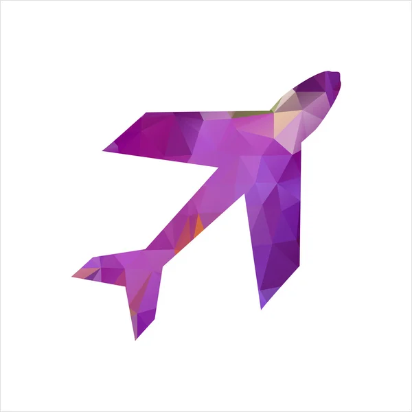 Diseño de símbolo de avión — Vector de stock