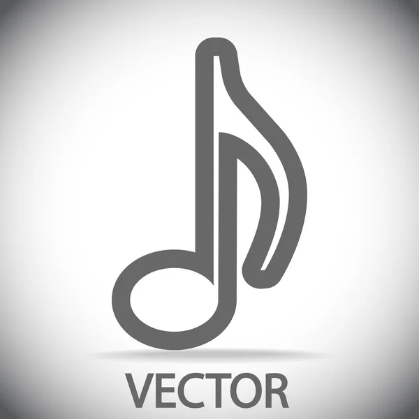 Icono de música — Vector de stock