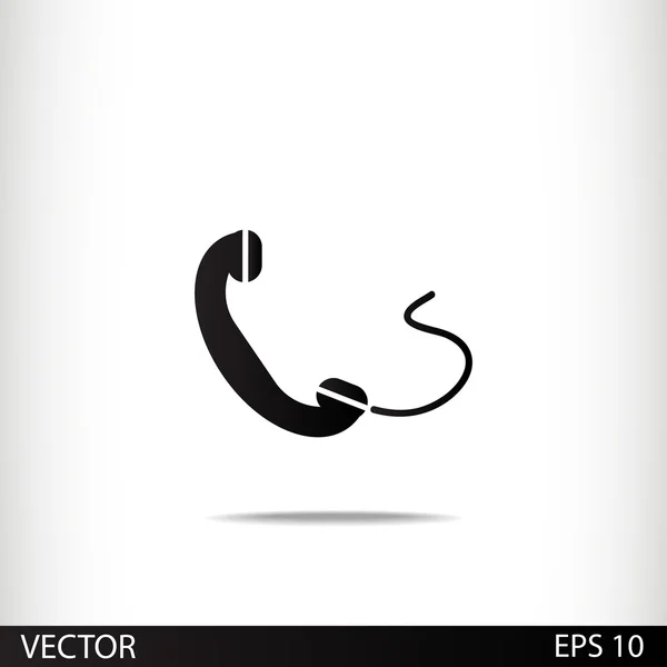 Teléfono, icono plano — Vector de stock