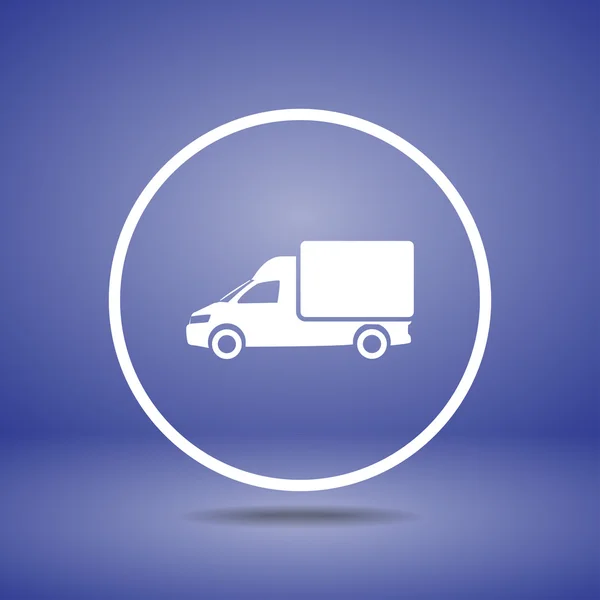 Vrachtwagen Flat Icon — Stockvector