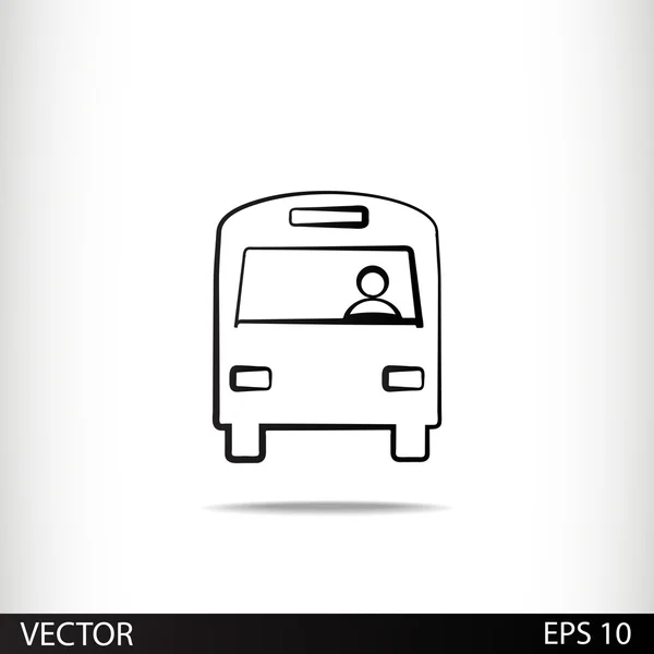 Bus pictogram — Stockvector