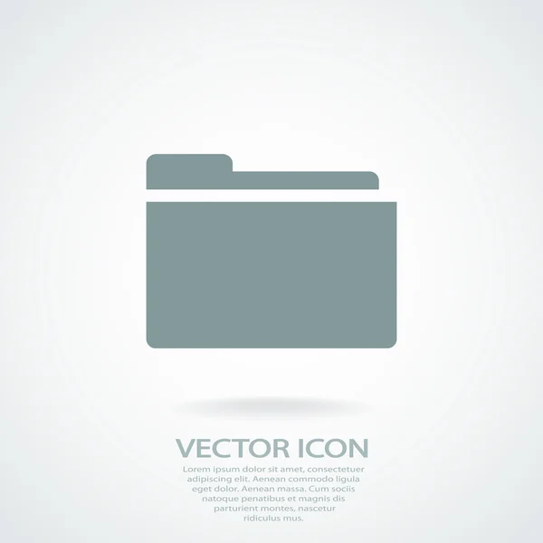 Design icona cartella — Vettoriale Stock