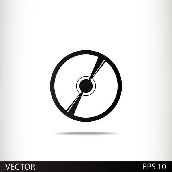 Icono de CD o DVD — Vector de stock