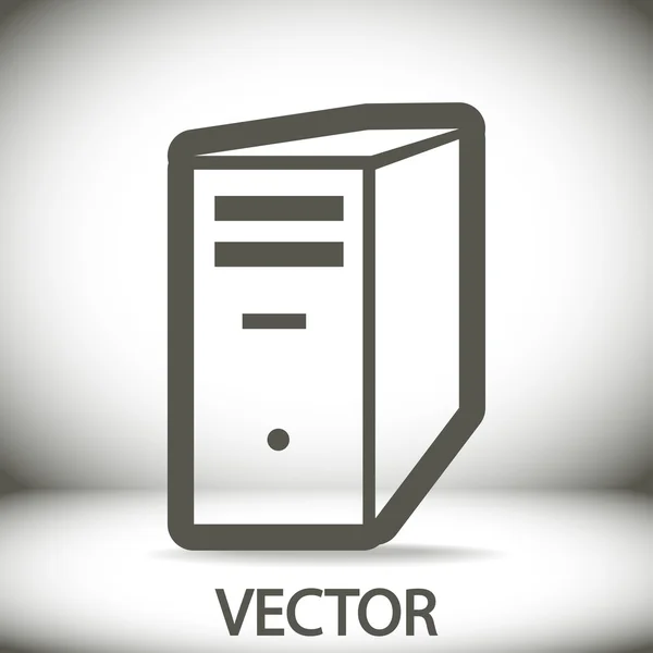 Ícone do servidor de computador — Vetor de Stock