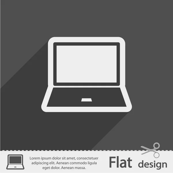 Laptop ikon design — Stock vektor